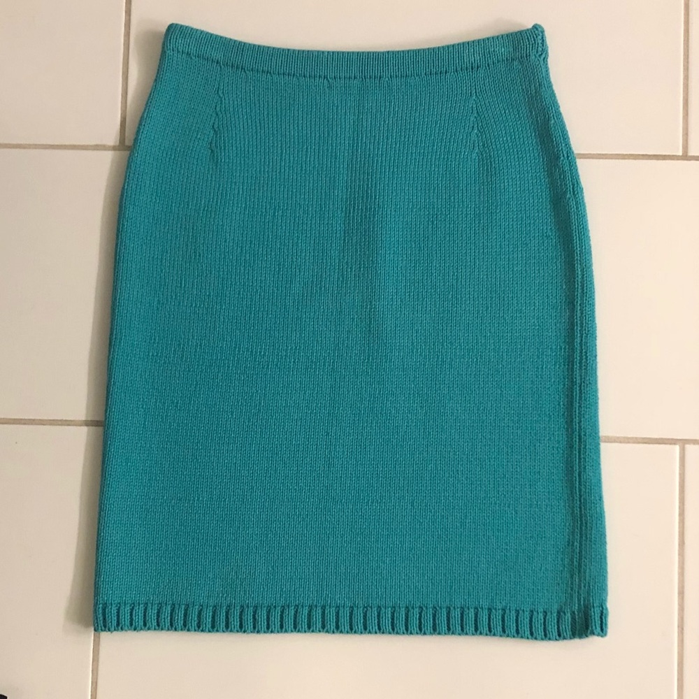 Knit skirt in Green/blue